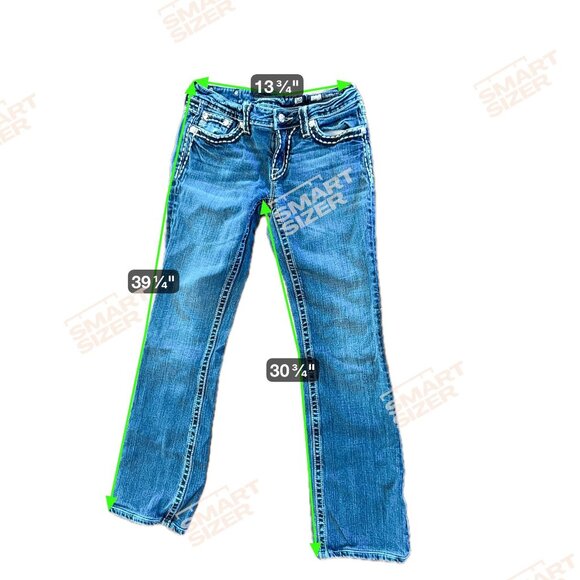 Miss Me Womens Boot Cut Jeans Size 30 Blue Denim - Picture 2 of 16